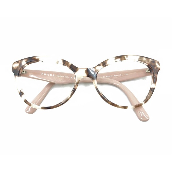 Prada VPR 11R ROJ-1O1 Tortoise Pink Brown Eyeglasses Frames 52-17 140 Italy - Picture 12 of 12